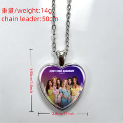 KATSEYE Heart Pendant Alloy Necklace