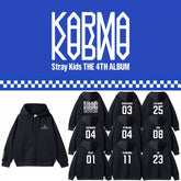 SKZ Member KARMA Zipper Black Hoodie