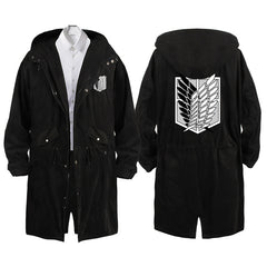 Chic Anime Titan Medium Long Windbreaker Jacket