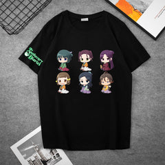 Trendy Girl's Anime Short Sleeve T-Shirt