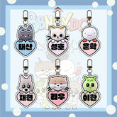 KPOP Transparent Cartoon Acrylic Keychain