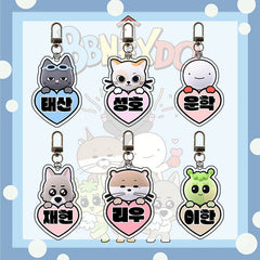 KPOP Transparent Cartoon Acrylic Keychain