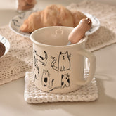 Creative Cartoon Cat Coffee Mug