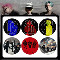 BB "BiiiG" Trailer Photo Badge Mirror Keychain