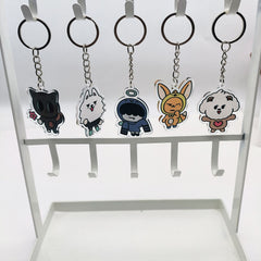 KPOP PPULBATU Cartoon Keychain Pendant