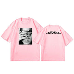 Unisex Kpop Seven Print Pullover T-shirt