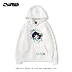 Unisex Venti Game Print Pullover Hoodie