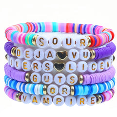 GUTS SOUR Letter Friendship Bracelet