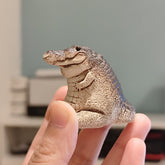 Chubby Little Crocodile Garden Ornament