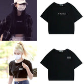 Casual Women‘s Cropped Short-sleeved T-shirt