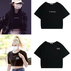 Casual Women‘s Cropped Short-sleeved T-shirt