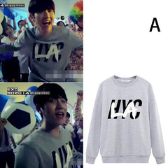 BAEKHYUN D.O. Long-sleeved Pullover Printed Sweatshirt