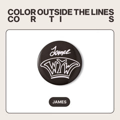 CORTIS Tinplate Badge Mirror Keychain