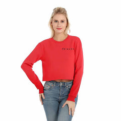 Women's Pullover Friends Print Crew Neck Sweatshirt