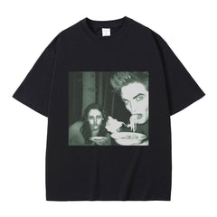 Funny Twilight Edward and Bella Pattern Tee
