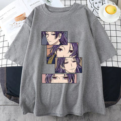 Casual Anime Graphic Printed T-Shirt