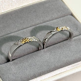 Chic Sun Moon Couple Ring