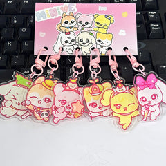 MINIVE Keychain Acrylic Pendant 6PCS