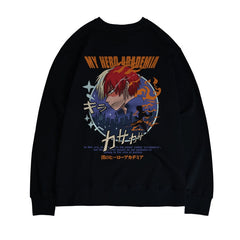 Unisex Anime Crew Neck Loose Sweatshirt