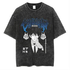 Retro Anime Washed Short Sleeve T-Shirt