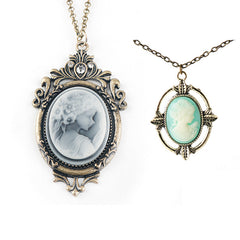 Retro Vampire Diaries Gemstone Chain Necklace