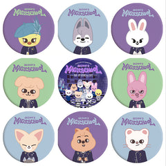 "SKZ'S MAGIC SCHOOL" Badge Mirror Keychain Pendant