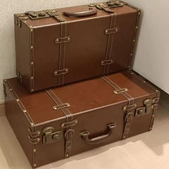 Vintage Anime Cosplay Antique Suitcase