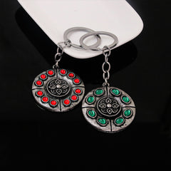 Game Crimson Amber Medallion Keychain Pendant