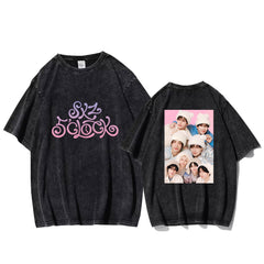 Women's KPOP Logo Washed T-shirt