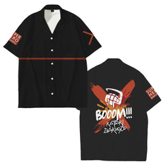 Men's Anime Digital Print COS Collar Shirt