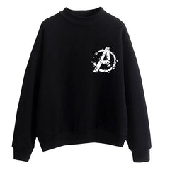 Lovely Girls Candy Color Avengers Logo Sweatshirt