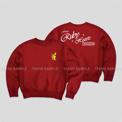 JENNIE RUBY Round Neck Cotton Sweatshirt