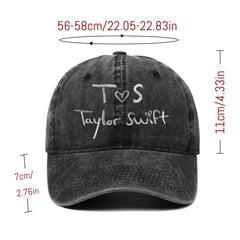Taylor Embroidered Washed Baseball Cap