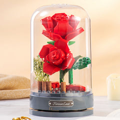 DIY Rose with Music Box Building Blocks