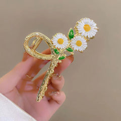 Flower Hairpins Grab Clips