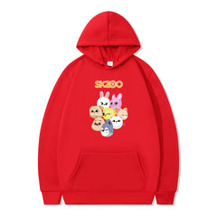Unisex Cartoon Kpop Printed Leisure Sports Hoodie