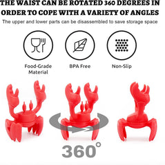 Red Crab Spoon Holder and Steam Releaser