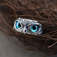 Adjustable Eyes Owl Ring