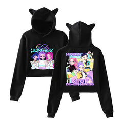 Women's HUNTRIX Cat Ears Crop Hoodie