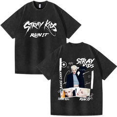 Vintage SKZ RUN IT Wash T-shirt