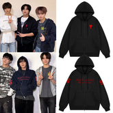Haechan Same Printed Zipper Hoodie Top