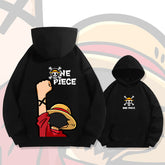 Unisex Trendy Luffy Loose Pullover Hoodie