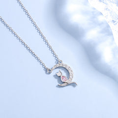 Chic Moon Cat Necklace