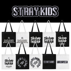 KPOP Hop Letter Printed Canvas Shoulder Bag