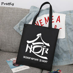 Kpop Pattern Tote Canvas Bag