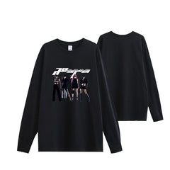Kpop SynkParallelLine Printed Long Sleeve T-Shirt