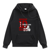 Casual 1D Graphic Printed Pullover Hoodie