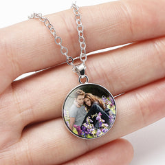 Twilight Gem Round Pendant Women's Necklace