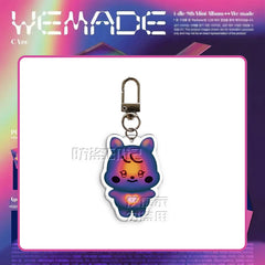 "We Made" Cartoon Acrylic Pendant Keychain