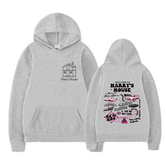 Trendy Women's House Printed Drawstring Hoodie